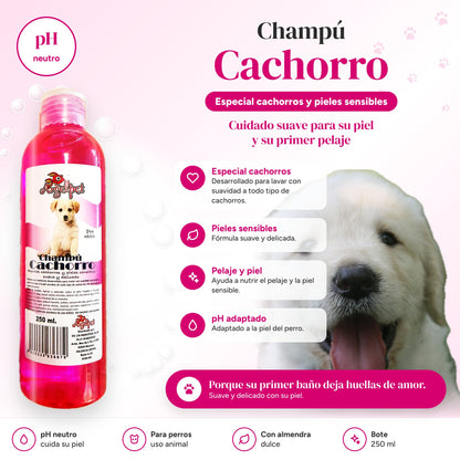 Ventajas del champú para cachorros y piel sensible
