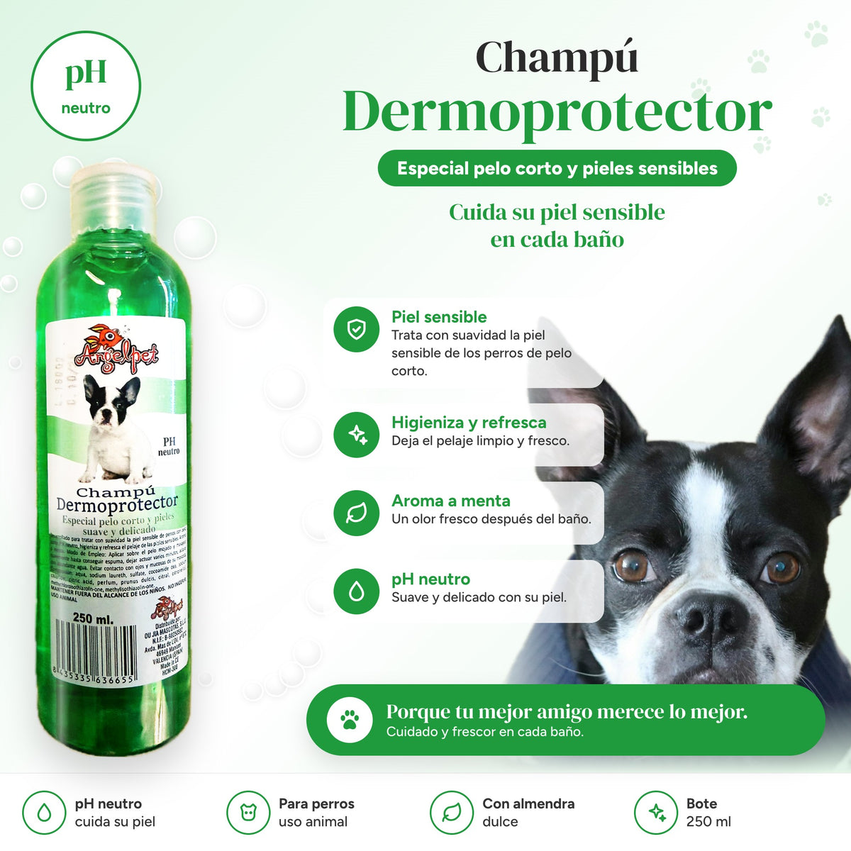 Ventajas del champú dermoprotector para perros de piel sensible