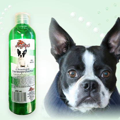 Champú dermoprotector para perros de piel sensible con su perro
