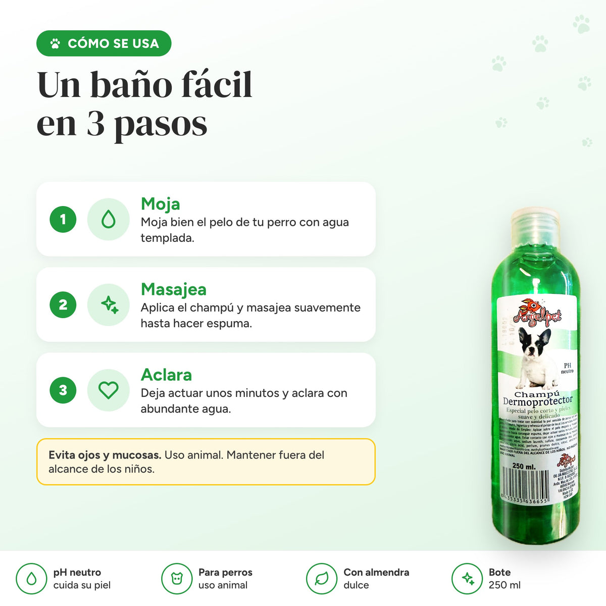 Cómo se usa el champú en 3 pasos