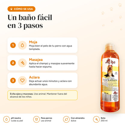 Cómo se usa el champú en 3 pasos