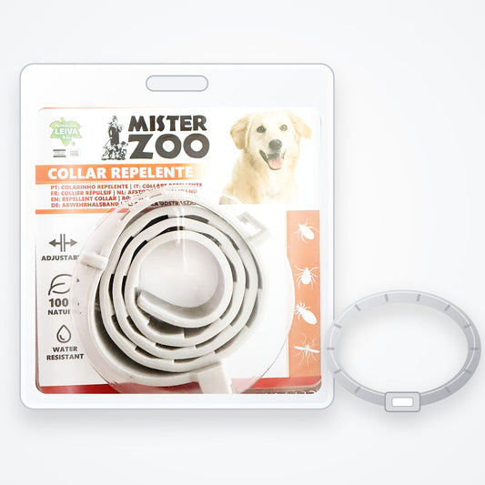 Collar antiparasitario repelente Mister Zoo para perros, 60 cm