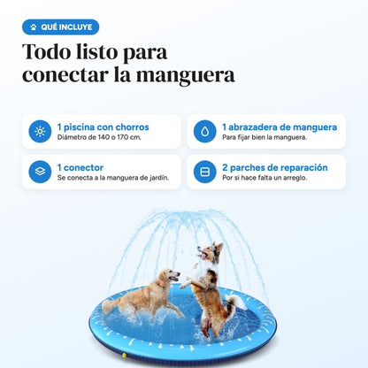 Qué incluye: piscina, abrazadera, conector y 2 parches